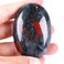 Natural Africa Bloodstone Oval Polished Worry Stones, Healing Crystal Indoor Fountain Stones Massage Energy Anxiety Relief Items