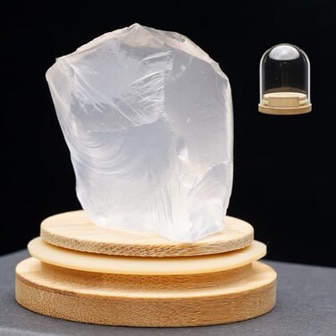 Natural Crystal Clear Quartz Raw Stone Mineral Specimen Mineral Rock Collection Crystal Ornaments Irregular Stone Healing Crystal Office Home Decor Gift