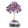 Natural Healing Stones Crystal Tree on Amethyst Druzy Base Bonsai Tree of Life for Health and Luck Healing, Home Office Indoor Outdoor Decor, Amethyst