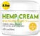 Natural Hemp Cream with Arnica, MSM, Turmeric, Emu Oil, Menthol, Aloe - Hemp Cream Maximum Strength for Discomfort in Muscle, Back, HIPS, Joints, Knees, Elbows - 8.5 fl oz