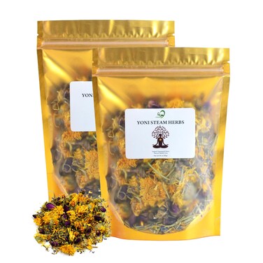 Natural Yoni Steam Herbs for Women Ccleansing, Yoni Vaginal Steam Kit for Female Ccleansing and Tightening, 3.5 OZ V Steam at Home Pack of 2