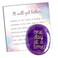 Nature Amethyst Healing Crystal One Day at A Time, Inspirational Thinking of You Gifts for Women Men