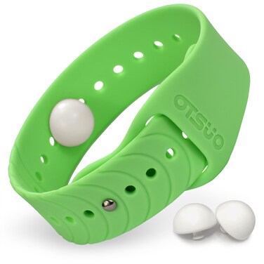 Nausea Relief Wristband for Motion and Sea Sickness   Anti-Nausea Acupressure Bands for Morning Sickness   Sea Bands for Motion Sickness Relief. (Lime)
