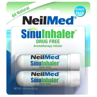 NeilMed SinuInhaler Natural Non Medicated Aromatherapy Inhaler (Bonus Pack), 96 Count (Pack of 48)