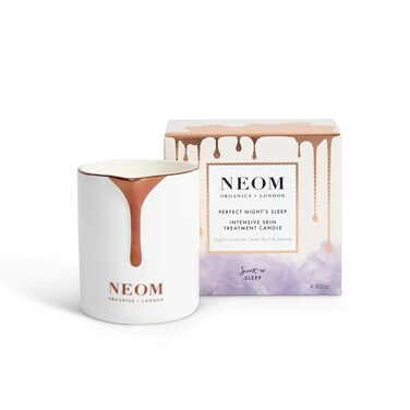 NEOM - Intensive Skin Treatment Candle   4.93 Fl Oz (140gr)   Lavender, Chamomile &amp; Patchouli   Massage Oil Candle for Sleep   100% Natural Fragrances   Nourish &amp; Soften   Signature Sleepy Scent