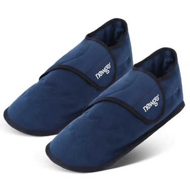NEWGO Foot Ice Pack Slippers for Foot Heel and Arch Pain Relief, 2 Pack Reusable Gel Cooling Slippers for Plantar Fasciitis, Achilles Tendonitis, Toe Injuries, Heel Spurs