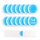 NEWGO Small Ice Packs for Injuries, 14 Pack Round Ice Packs for Face, Hot and Cold Gel Ice Pack Circular Cold Compress with Cloth Backing &amp; Sleeve for Pain Relief, Toothaches, Breast Surgery