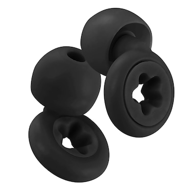 Noise Cancelling earplugs for Sleep, Reusable Noise Cancelling Hearing Protection earplugs with Portable case for Sleep, Travel, Noise Sensitivity, Concerts, Festivals, Raves, Live Events (Black)