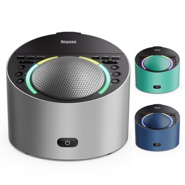 Noise Machine Combinable for Sleep,Metal Shell Excellent Sound Effect 50+ Sleep Sounds with Night Light,Better Sleep for Adults &amp; Baby,Ideal White Noise Sound Machine for Sleep,Relaxing at Home,Office