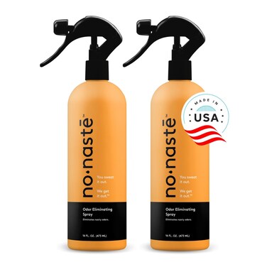 Nonaste Odor Eliminating Spray - 32 Fl Oz (Pack of 2) - Shoe Deodorizer, Yoga Mat Spray, Boxing Glove Deodorizer, Gym Bag Deodorizer - Shoe Odor Elimination, No Washing Needed, Just Spray &amp; Go