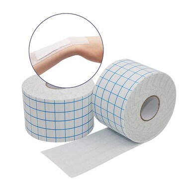 Non-Woven Cover Roll Stretch Tape - 2" x10.94Yd First Aid Tape - Dressing Retention Tape - Breathable Cohesive Wrap Bandage Roll Film (2 Rolls)