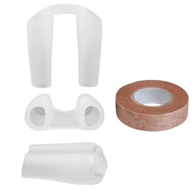 Nostril Retainer, Ultimate Precision Nose Support System for Rhinoplasty, %100 Silicone Nostril Retainer and Micropore Tan Surgical Tape 0.5 Wide (1 Rolls), Nostril Retainer Rhinoplasty (9)