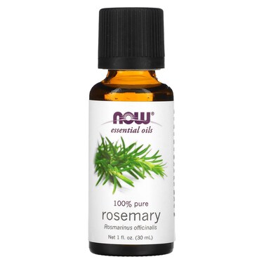 NOW Essential Oils, Rosemary Oil, Purifying Aromatherapy Scent, Steam Distilled, 100% Pure, Vegan, 1-Ounce