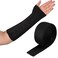 Nuanchu Cotton Stockinette Tubular Elastic Bandage Cast Sleeve Roll Elastic Wrap Tube Bandages Comfortable Cast Stockinette for Arm Leg Knee Prewrap(Black,2 Inch X 5.47 Yard)