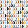 Nuenen 100 Pcs Moon Crystals Bulk Worry Reiki Stones Thumb Polished Witch Stuff Moon Carved Pocket Palm Crystals Gemstones for Meditation Divination Decor