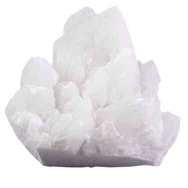 Nupuyai Natural Clear Quartz Crystal Cluster Stone Specimen Irregular Raw Rock Crystal Geode Home Decor for Healing/Meditation/Collection, 1.07-1.62 lb