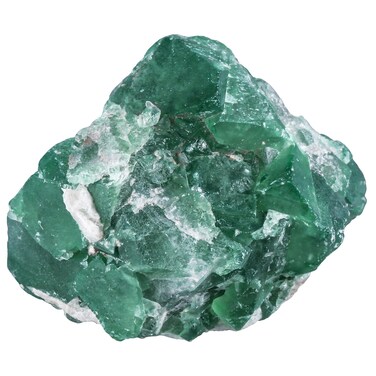 Nupuyai Natural Raw Green Fluorite Crystal Cluster Geode, Irregular Mineral Specimen Decor for Home Office Tabletop Collection Reiki Healing, 50-100g