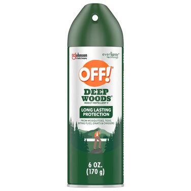 OFF! Deep Woods Insect Repellent Aerosol, Bug Spray with Long Lasting Protection from Mosquitoes, 6 oz (Pack of 12)