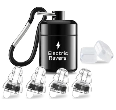 Official High Fidelity Concert Ear Plugs 2 Pairs With Case Reusable Professional Ear Care Protection