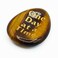 One Day at a Time Tigers Eye Agate Healing Crystal Worry Stone Anxiety Relief Stress Relaxation AA NA Addiction Recovery Affirmation You Got This Inspirational Sobriety Gifts for Women Men Friends
