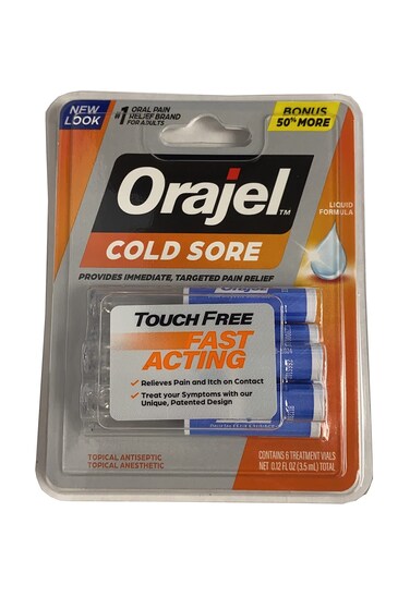 Orajel Cold Sore Touch Free Applicators0.44 oz. x 4 Pack 1 Pack