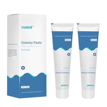 Ostomy Paste, Alcohol-Free Skin Barrier Ostomy Paste for Stoma Filling to Prevent leaks, Stoma Care Supplies Ostomy Supplies (2 Box)