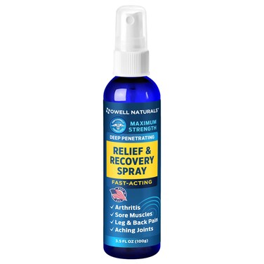 OWELL NATURALS Deep Penetrating Pain Relief Liquid Spray - Fast-Acting, Natural Relief for Muscle Aches, Joint Pain, and Stiffness - 3.5 oz