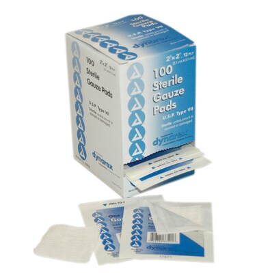 Pac-Kit by First Aid Only 3-102 Gauze Pad, 2" Length x 2" Width (Box of 100)