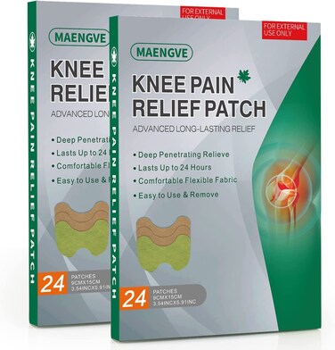Pain Relief Patches, Knee Pain Relief Patch 48 Pcs for Joint Pain Neck and Shoulder Muscle Soreness, Long Lasting Warm Knee Patch