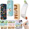 Panelee 120 Pcs Dog Bandages for Kids Farm Animals Bandages Cute Waterproof Animals Bandages Puppy Pig Chicken Cartoon Bandages Breathable Dog Bandages for Girls Boys Children Toddler(Dog)