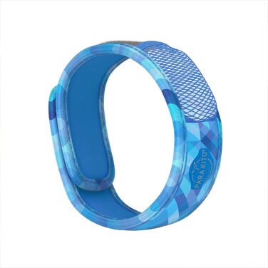PARA'KITO Mosquito Insect &amp; Bug Protection Wristband - Mosquito Stickers, Bug Spray Alternative - Summer Essentials, Beach Accessories, Hiking &amp; Camping Essentials - Natural Essential Oils (Deep Blue)
