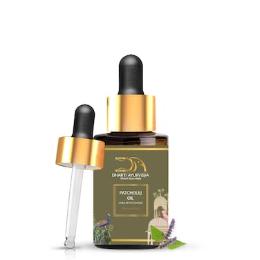 Patchouli Essential Oil With Dropper - 100% Pure Natural Undiluted And Plant Based - Premium Grade Aromatherapy For Skin &amp; Hair Care, and Massage - 30ml