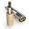 Penguin Insulin Cooler Travel Case - Reusable Temperature-Controlled Diabetic Insulin Pen Cooling Case - Keeps Diabetes Medicine Insulin Cold for 24 Hours. Aluminum Carry Case for Diabetic Pen, Gold