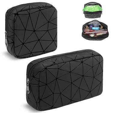 Period Bag for Teen Girls, Leather Sanitary Napkin Storage Bag, Portable Menstrual Pad Bag Period Pads Pouch, Small Make Up Bags