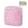 Period Bag Pouch, Leather Sanitary Napkin Storage Bag for Girls Womens, Portable Sanitary Napkin Period Pad Pouch Bag for Purse, Small Make Up Bags(Pink Butterflies)