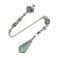 PESOENTH Natural Green Aventurine Jade Dowsing Pendulum Crystal Scrying Divination Healing Gemstone Hexagonal Pointed Life Tree Charm Pendulum Crystal Gifts for Women