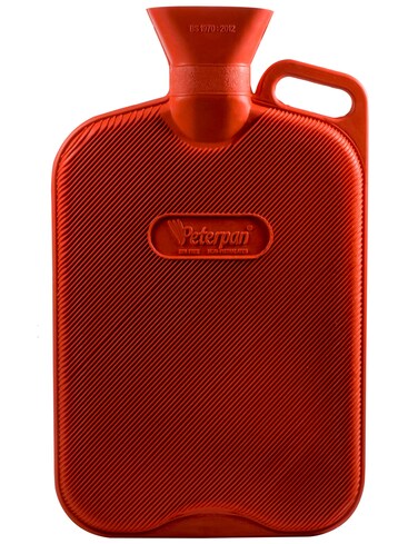 Peterpan Hot Water Bottle with Cover, Extra Large Extra Thick Hot Water Bag for Pain Relief, Thicker Higher Quality Rubber for Better Insulation, BPA &amp; Phthalates Free, Holds 90 Fl Oz, Red