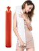 Peterpan Long Hot Water Bottle with Cover, Hot Water Bag for Pain Relief, Holds 70 fl oz, BPA &amp; Phthalate-Free, High Rubber Content, White