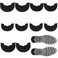 PH PandaHall 5 Pairs Shoes Heel Protector, 5 Sizes Black Non-Skid Rubber Shoes Pad Grip Self-Adhesive Sole Drag Pad Repair Plates Noise Reduction Shoe Grips for Men and Women Sneakers Slippers