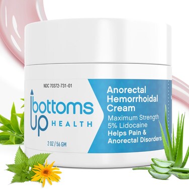 Pharmacist-Formulated Hemorrhoid Treatment Cream with 5% Lidocaine   Hemorrhoid Cream with Calamine, Aloe &amp; Plant Extracts, 2 Oz