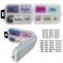 Pill Box with Sticker Labels - 10 Compartments Daily Pill Container - Travel Toiletries Medication Case with Secure Snap-Lock Closure