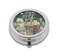 Pill Box,Cute Kawaii Anime Round Pill Box 3 Compartment Decorative Pocket Purse Portable Mini Travel Medicine Tablet Vitamin Holder Organizer Pill Case