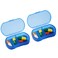 Pill Case Organizer 2PCS Pocket Small Pill Holder, Daily AM &amp; PM containers, Medicine Holder, Ideal for Medication, Vitamin, Supplement, Perfect for Travel, Ideal for Purse (2 PCS, Blue)