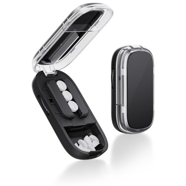 Pill Cutter, Pill Splitter for Multiple Pills, Pill Cutter Splitter for Small and Tiny Pills, Adjustable Pill Cutters for Small or Large Pills with Sharp Blade for Accurate Cutting- Black