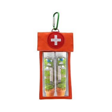 pinklilycare EpiPen Carrier with Clip EpiPen Medical Carrying Case Pouch Holds 2 EpiPens Allergy Medicine Essentials
