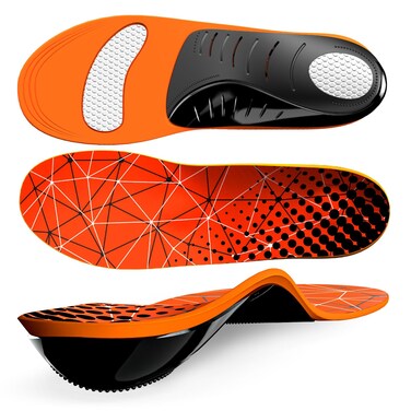 Plantar Fasciitis Arch Support Insoles - Welnove Heavy Duty High Arch Inserts Standing All Day, Fatigue Reduce - Orthotic Cushions for Foot Pain, Flat Feet, Heel Spurs, Man &amp; Women, Fit Most Shoes (S)