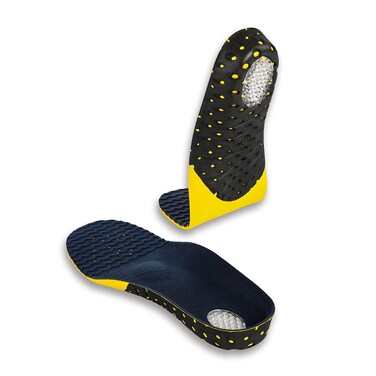 Plantar Fasciitis Insoles for Men and Women, 245mm Adaptable Hard Arch Support Shoe Inserts, 1 Pair of Orthotic Shoe Insoles for Flat Foot Pain Relief, EVA Athletic Gel Insoles for Work Boots