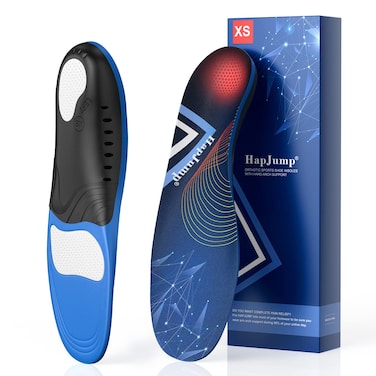 Plantar Fasciitis Pain Relief Feet Insoles Orthotics Arch Support Insoles with Motion Control Shoe Inserts Work Boot Flat Feet Comfortable for Men and Women Improve Balance, XS