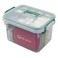 Plastic Family First Aid Organizer Box, Emergency Medicine Box, Clear Household Medicine Storage Container, 1 Pack