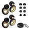 Plus Ear Plugs Noise Cancelling 2 Sets, Soft Silicone Ear Plugs for Sleeping, Noise Sensitivity, Reusable Concerts Ear Plugs Hearing Protection 30dB - 8 Pairs Ear Tips in XS/S/M/L - Gold